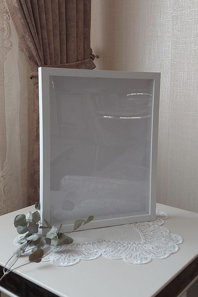 HKM Ticaret 32x42 Cm 5 Cm Adâncime Ramă de memorie! Cadru de memorie de tip subțire! Cutie cu trandafiri! Sticlă glisantă