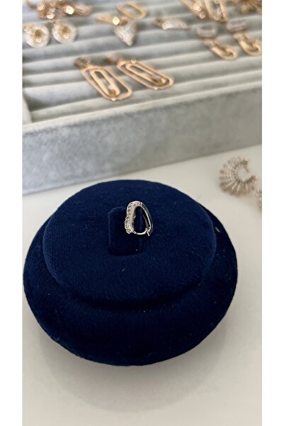 SU PERİSİ TAKI BİJUTERİ Cerrahi Çelik Gümüş Zirkon Taşlı Kalp Piercing ,tragus