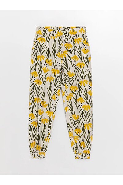 LC Waikiki Lcw Dream Elastic Waist Floral Γυναικείο Jogger Πυτζάμα Πάτο