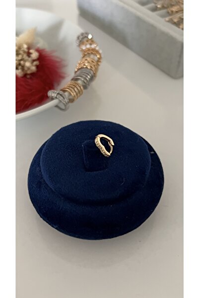 SU PERİSİ TAKI BİJUTERİ Cerrahi Çelik Gold Zirkon Taşlı Kalp Piercing , Tragus