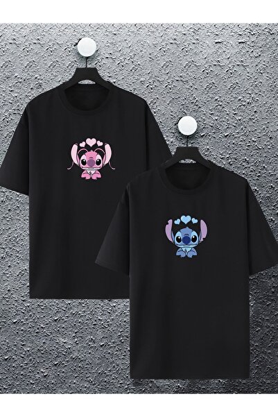 macklin Tricou supradimensionat, unisex, pentru femei, pentru bărbați, cu imp...