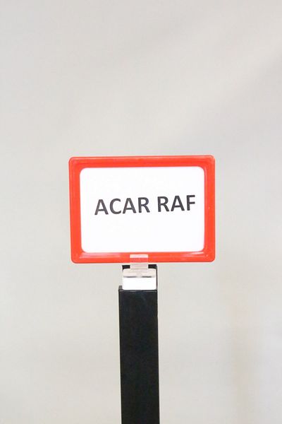 Acar Raf Рамка за промоция на продукт Пластмасова и магнитна ценова рамка А6 червена