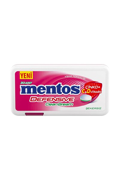 Mentos Clean Breath Vişne Ferahlığı C&d Vitamin Takviyesi (12 Adet X 21 Gram)