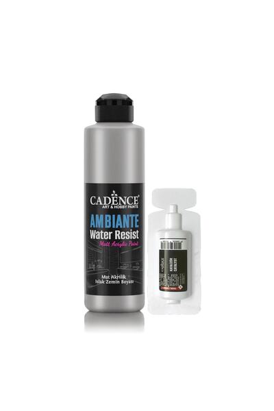 Cadence Ambiente Suya Dayanıklı Metalik Akrilik Boya Awm-06 Gümüş 250ml + Katalizör 10gr