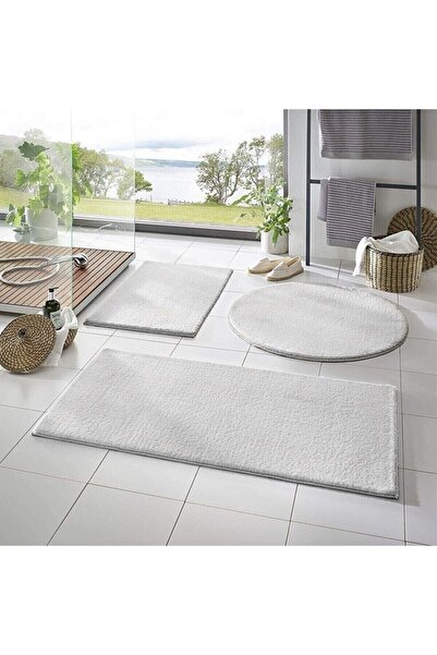SARAR HALI Dinarsu 3-Piece Bathroom Rug Plush Post Rug Toilet Set Mink Brown
