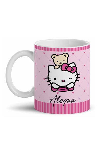 Morinna Kişiye Özel Isimli Hello Kitty Tasarımlı Kupa Bardak Mr-21
