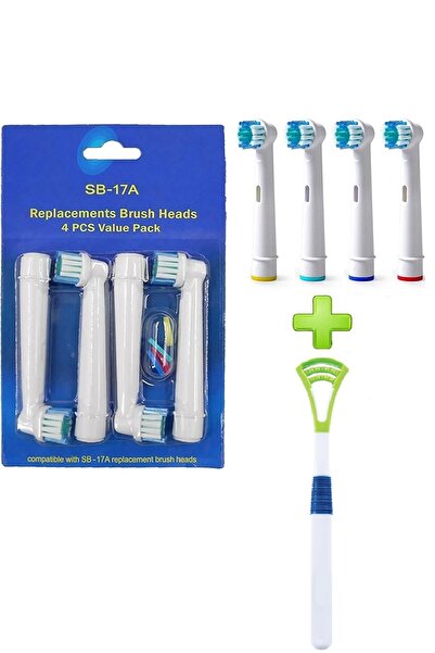 LOVYCO Oral B Braun Ile Uyumlu Elektrikli Yedek Diş Fırçası Başlıkları 4 Adet...