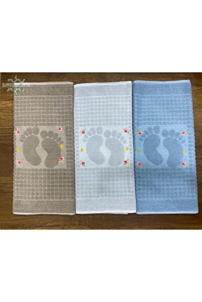 by ballı biocotton Набір вишитих килимків для ніг, 3 шт., 100% бавовна, висока якість, розкішний весільний набір, розмір 50x70