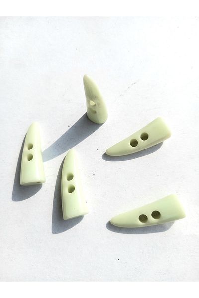 yörük tuhafiye Shepherd's Button .ivory Button .mother-of-pearl. 3 Cm Green. 5 Pieces of coat, coat, jacket and knitting buttons