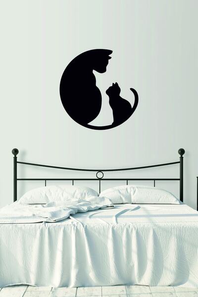 Biz Dijital Wall Stickers, Cat Sticker, Wardrobe Sticker