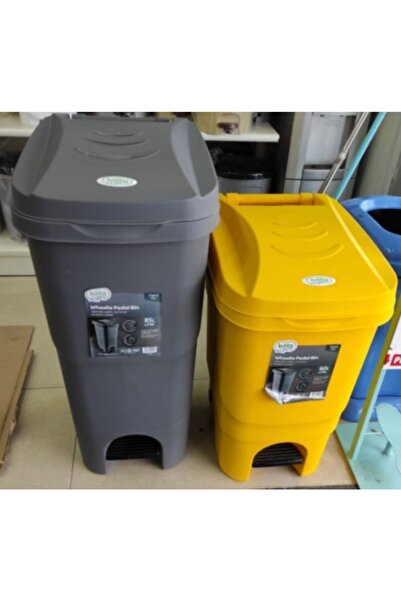 HOBBY LİFE Endüstriyel Tekerlekli Peddalı Çöp Kovası 60 Litre