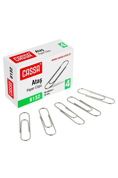 Cassa Paper Clip 32 mm 80 Pieces 12 Boxes