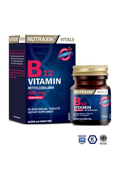 Nutraxin Vitamin B12 1000 Mcg 60 Tablets