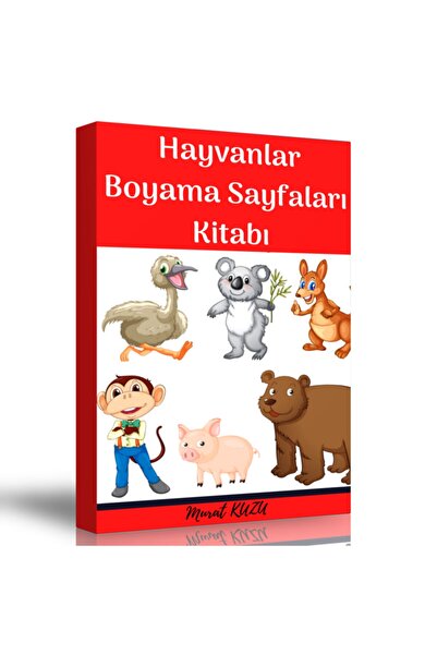 Enine Boyuna Eğitim Animals Coloring Pages Book