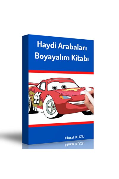 Enine Boyuna Eğitim Let's Paint Cars Book