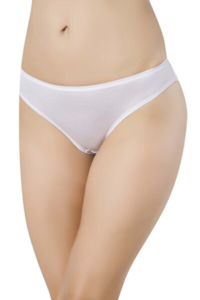 Papatya 3 bucăți chiloți bikini din bambus alb 2521