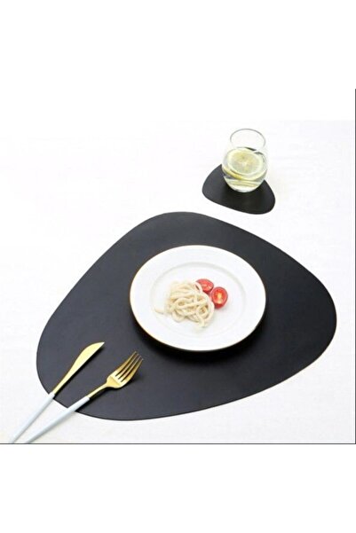 Esafe Home 8 قطع من الجلد للخدمة الأمريكية و8 قواعد أكواب