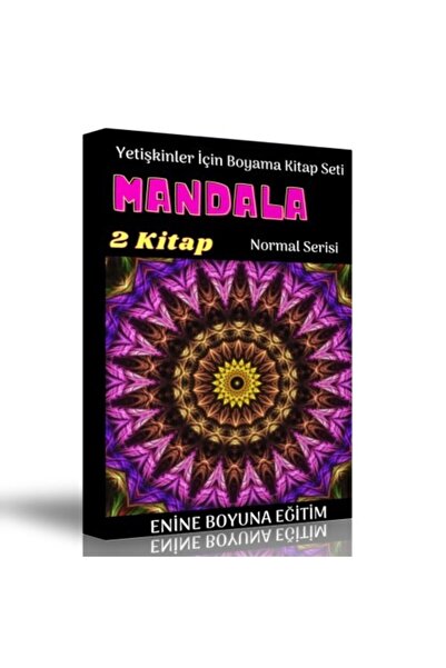 Enine Boyuna Eğitim Coloring Book Set for Adults (Intermediate Level)