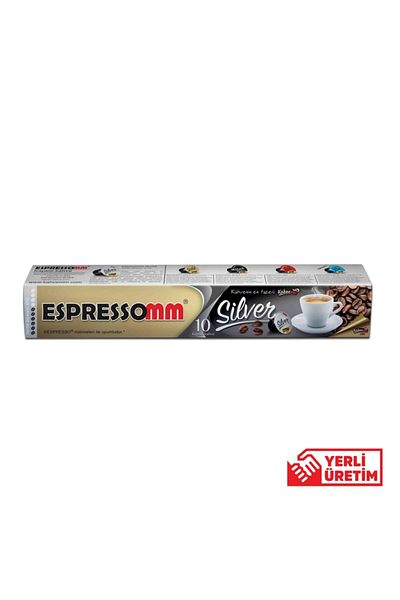 ESPRESSOMM Nespresso Compatible Silver Capsule Coffee (10 PCS)