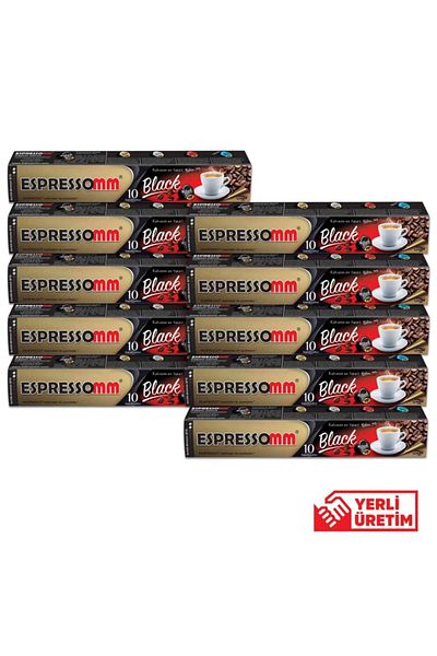 ESPRESSOMM Nespresso Compatible Black Capsule Coffee (100 PCS)