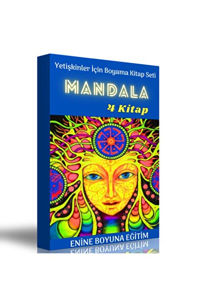Enine Boyuna Eğitim مجموعة كتب التلوين للكبار (4 كتب)