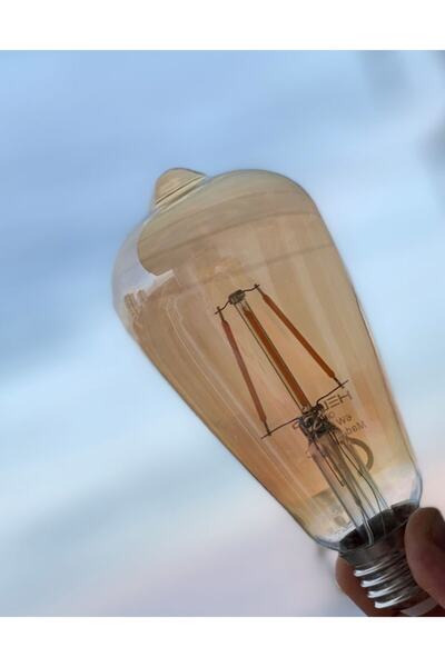 VİE 6 Adet Dekoratif Rustik Led Ampul 4w St64