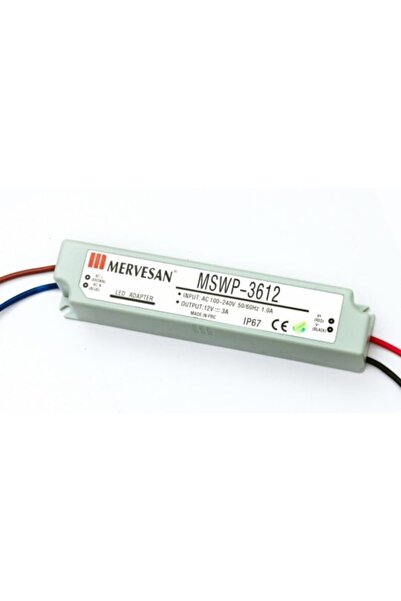 Mervesan Mtwp-36-24 24v 1.5a (ıp67) Sabit Voltaj Ac/dc (smps) Adaptör