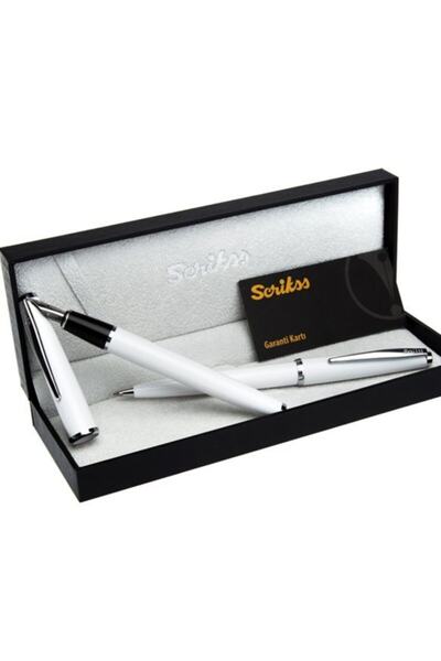 Scrikss Sicrikss Kişiye Özel Isimli Beyaz Dolma Ve Tükenmez Kalem Seti Ömür B...