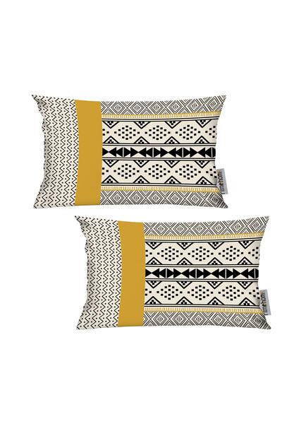 RİTMOHOME غطاء وسادة إسكندنافي مكون من قطعتين مقاس 35x50