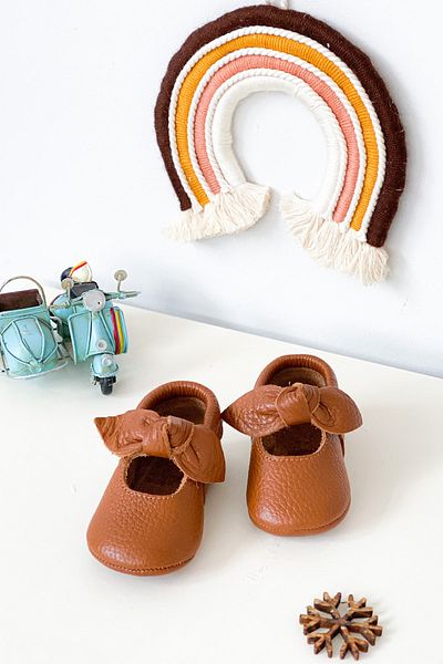 Li Puna Baby Girl Luz Tan Anatomical Sole First Step Shoes - Luz-04