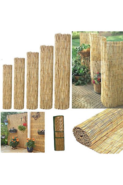 Asenya Bambu Çit Kamış Çit 2,5x4,5 M Eni 2,5 Metre Uzunluk 4,5 Metre Rulo Bah...