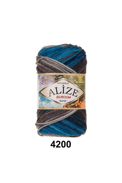 Alize Burcum Batik Πλεκτό νήμα - 4200 (Συσκευασία 5)