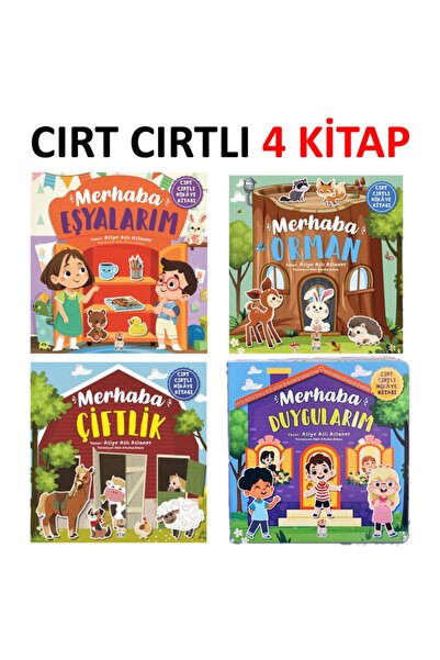 Sincap Kitap Sincap Yayınları Cırt Cırtlı 4 Kitap (merhaba Duygularım, Orman, Çiftlik, Eşyalarım)