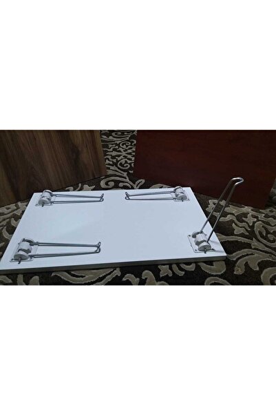 ULUSOY TEKSTİL Kahvaltı Masası Koltuk Kanepe Yatak Sehpası Laptop Sehpa Çalışma Masası Beyaz