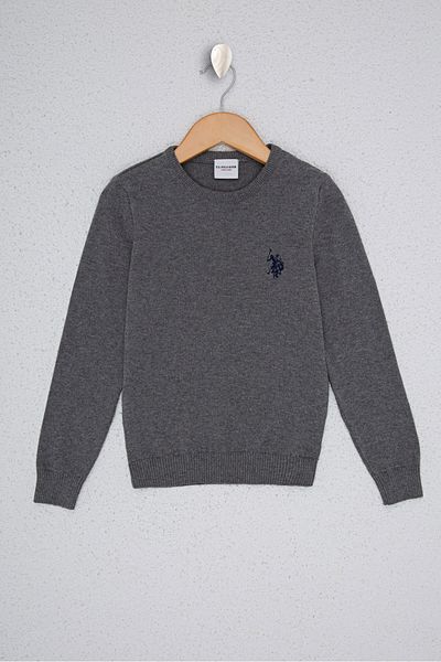 U.S. Polo Assn. Gray Boy's Knitwear Sweater
