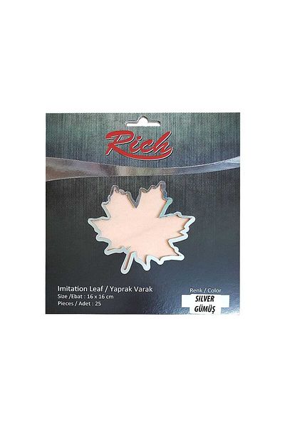 Rich Silver (Silver) Leaf Foil 25pcs (16x16)