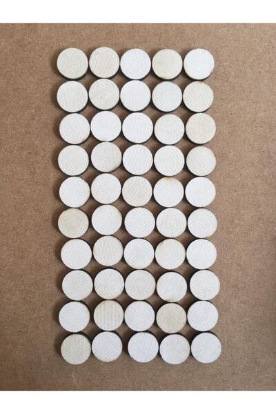 Palet Sanat 50'li Set 2,5 Cm Yuvarlak Pres Tuval