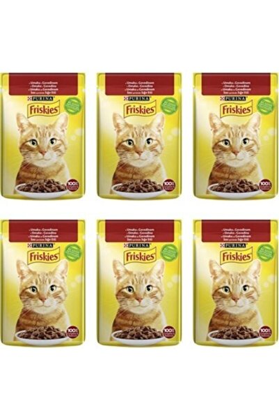Friskies Friskies Kedi Maması Sığır Etli 6 Al 5 Öde