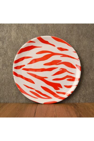 G Gültaş Melamin ve Plastik 17.5 cm Melamin Pasta Tabağı 12 Adet Desen : Kırm...
