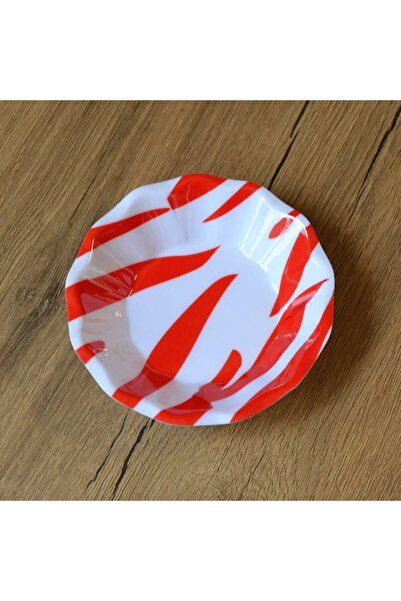 G Gültaş Melamin ve Plastik Melamin Kahveci Çay Tabağı 50 Adet Desen : Kırmız...