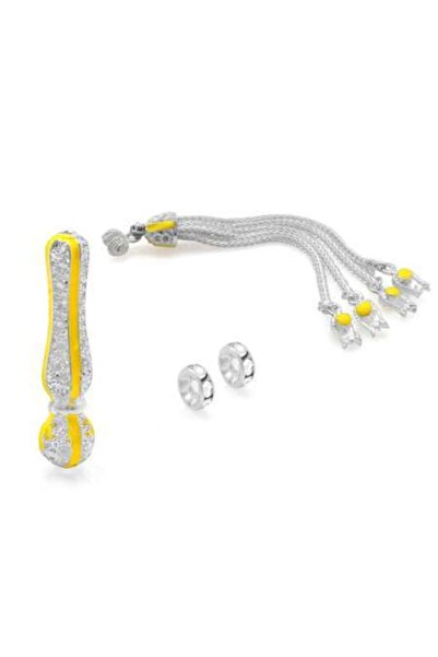 EbruHome Alpaca Tassel Yellow Enamel Set