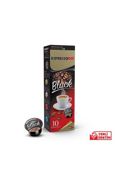 ESPRESSOMM Tchibo Cafissimo Black Capsule Coffee - 100 Pieces
