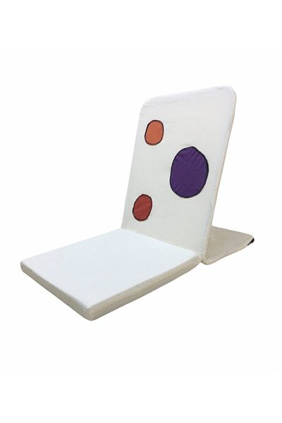 REMEGE Unisex White Back Support Floor Cushion Meditation Chair