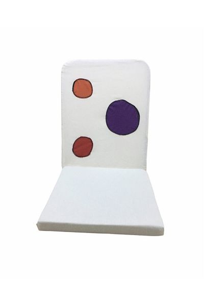 REMEGE Unisex White Back Support Floor Cushion Meditation Chair