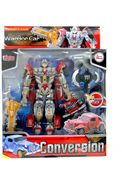 Vardem Conversion Işıklı Sesli Dönüşebilen Robot 668-1 2