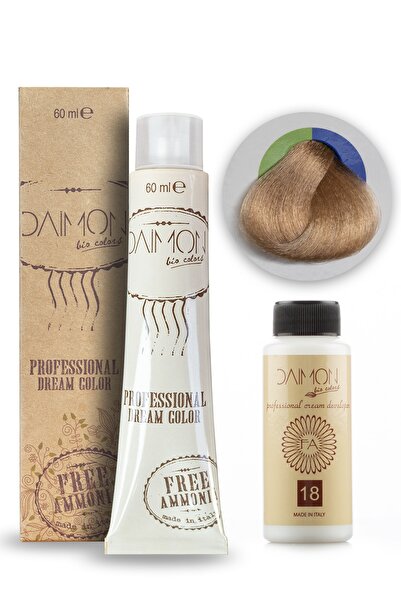 DAIMON Amonyaksız ( Fa ) 9/0 Çok Açık Sarı Saç Boyası + 60 Ml Amonyaksız Oksidan