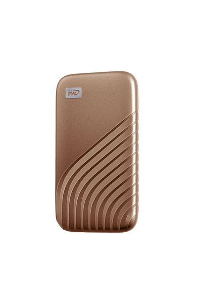 WD My Passport 1Tb Wdbagf0010Bgd-Wesn 1050Mb/S Read USB 3.2 Gen 2 Gold Portable Ssd Disk