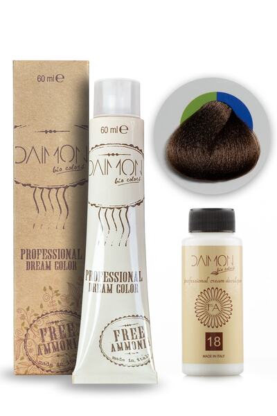 DAIMON Amonyaksız ( Fa ) 6.07 Saç Boyası + 60 Ml Amonyaksız Oksidan