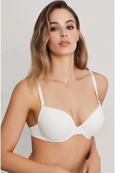 Eros Sutien semi push-up de damă, ecru migdale