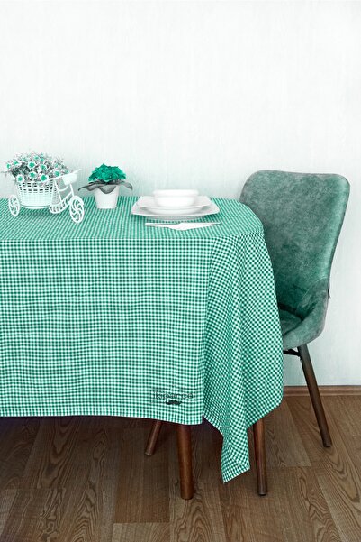 Soft Kare 130x170 سنتيمتر الأخضر الصغيرة مربع نمط القماش القطني مفرش المائدة أدوات المائدة القماش سجادة للرحلات